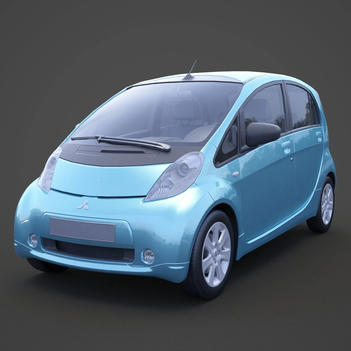 Mitsubishi I-Miev 3D Model .c4d .max .obj .3ds .fbx .stl .blend