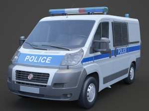 Police Van 01 3D-Modell