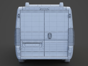 Police Van 01 3D Model
