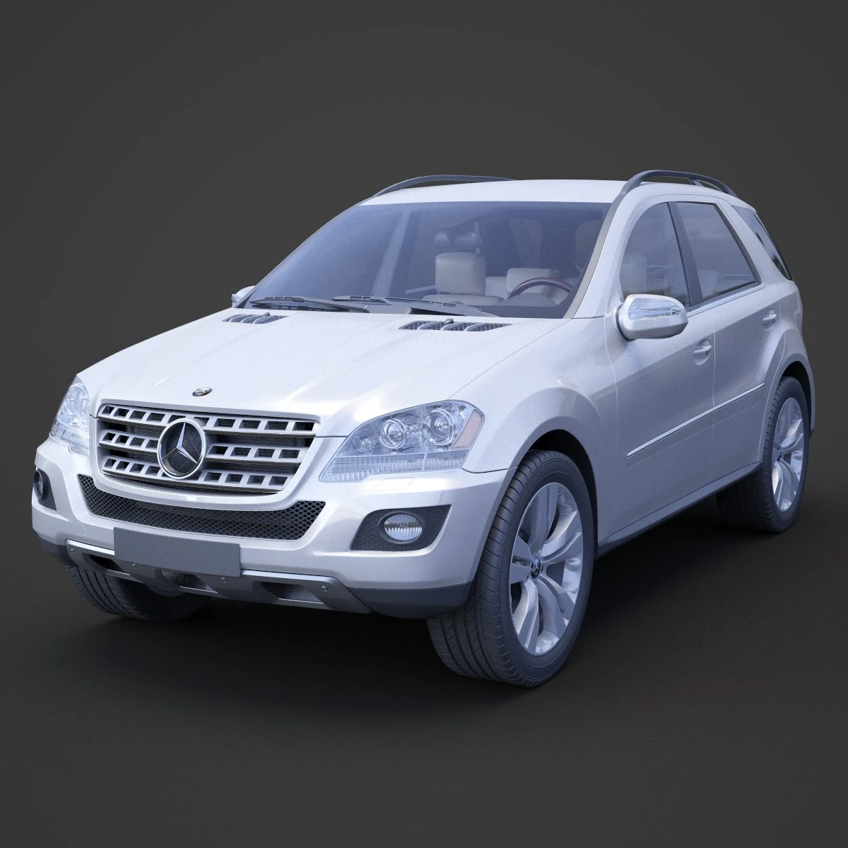 Mercedes ML 500 3D Model .c4d .max .obj .3ds .fbx .stl .blend