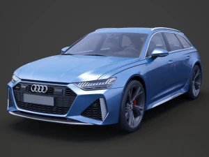 Audi RS6 C8 Avant 2019 Modello 3D
