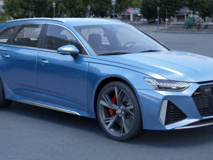 Audi RS6 C8 Avant 2019 3D Model