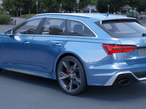 Audi RS6 C8 Avant 2019 3D Model