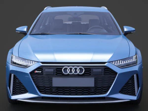 Audi RS6 C8 Avant 2019 3D Model