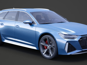 Audi RS6 C8 Avant 2019 Modelo 3D