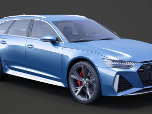 Audi RS6 C8 Avant 2019 3D Model