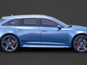 Audi RS6 C8 Avant 2019 3D Model