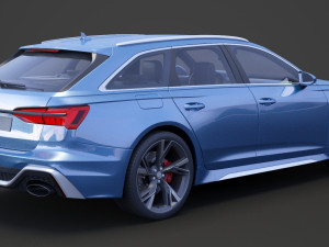 Audi RS6 C8 Avant 2019 Modelo 3D