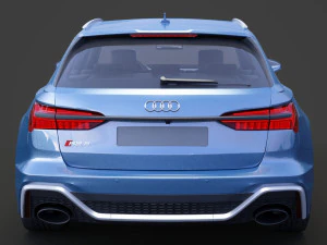 Audi RS6 C8 Avant 2019 3D Model