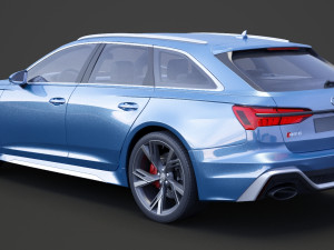 Audi RS6 C8 Avant 2019 Modelo 3D