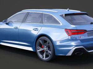 Audi RS6 C8 Avant 2019 3D Model