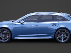Audi RS6 C8 Avant 2019 Modelo 3D