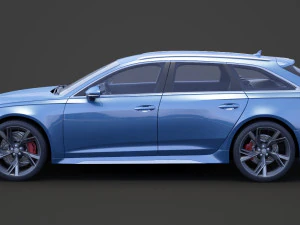 Audi RS6 C8 Avant 2019 3D Model