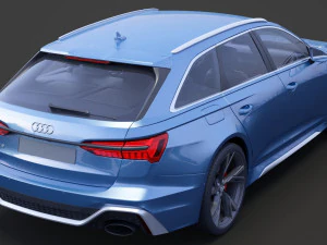 Audi RS6 C8 Avant 2019 3D Model