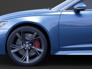 Audi RS6 C8 Avant 2019 Modelo 3D