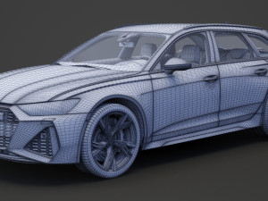 Audi RS6 C8 Avant 2019 Modelo 3D
