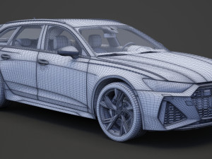Audi RS6 C8 Avant 2019 Modelo 3D