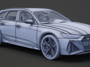 Audi RS6 C8 Avant 2019 3D Model