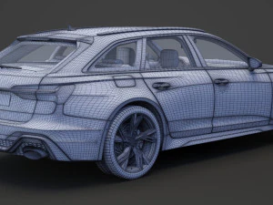Audi RS6 C8 Avant 2019 3D Model