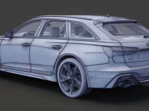 Audi RS6 C8 Avant 2019 Modelo 3D