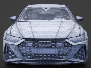 Audi RS6 C8 Avant 2019 Modelo 3D