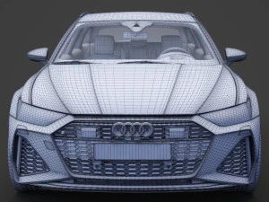 Audi RS6 C8 Avant 2019 3D Model