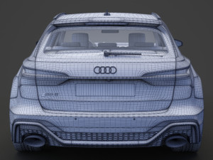 Audi RS6 C8 Avant 2019 Modelo 3D