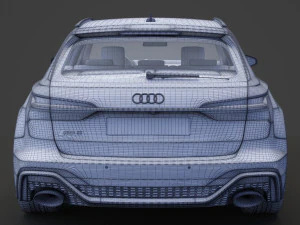 Audi RS6 C8 Avant 2019 3D Model