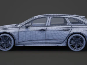 Audi RS6 C8 Avant 2019 3D Model