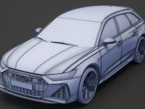 Audi RS6 C8 Avant 2019 Modelo 3D