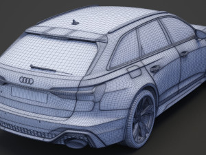 Audi RS6 C8 Avant 2019 Modelo 3D