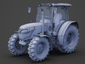 Generic Tractor 01 3D Model