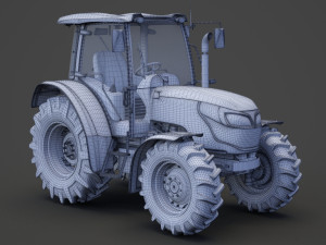 Generic Tractor 01 3D Model