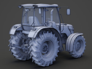 Generic Tractor 01 3D Model