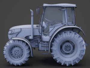 Generic Tractor 01 3D Model