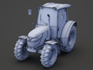 Generic Tractor 01 3D Model