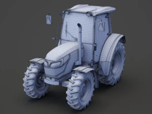Generic Tractor 01 3D Model