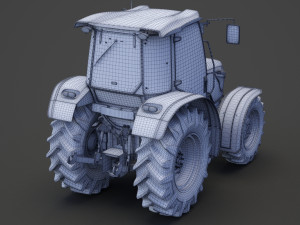 Generic Tractor 01 3D Model