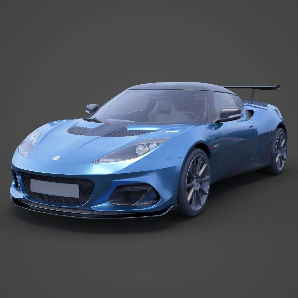 Lotus Evora GT 430 2018 3D Model .c4d .max .obj .3ds .fbx .stl .blend