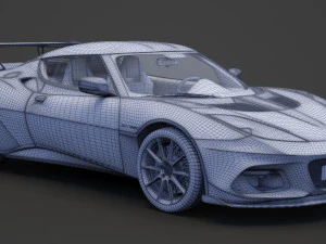 Lotus Evora GT 430 2018 3D Model