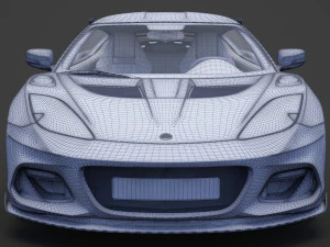 Lotus Evora GT 430 2018 3D Model