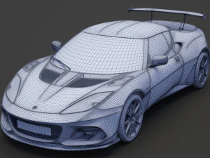Lotus Evora GT 430 2018 3D Model