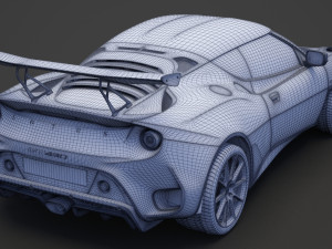 Lotus Evora GT 430 2018 3D 模型
