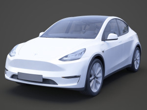 Tesla Model Y 2021 3D 模型