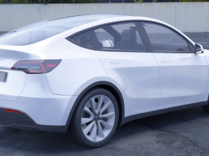 Tesla Model Y 2021 3D Модель