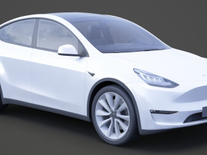 Tesla Model Y 2021 3D Модель