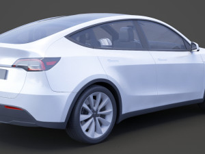 Tesla Model Y 2021 3D Модель