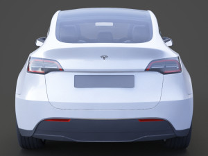 Tesla Model Y 2021 3D Модель