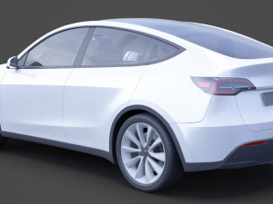 Tesla Model Y 2021 3D Модель