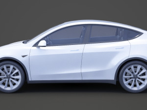 Tesla Model Y 2021 3D Модель
